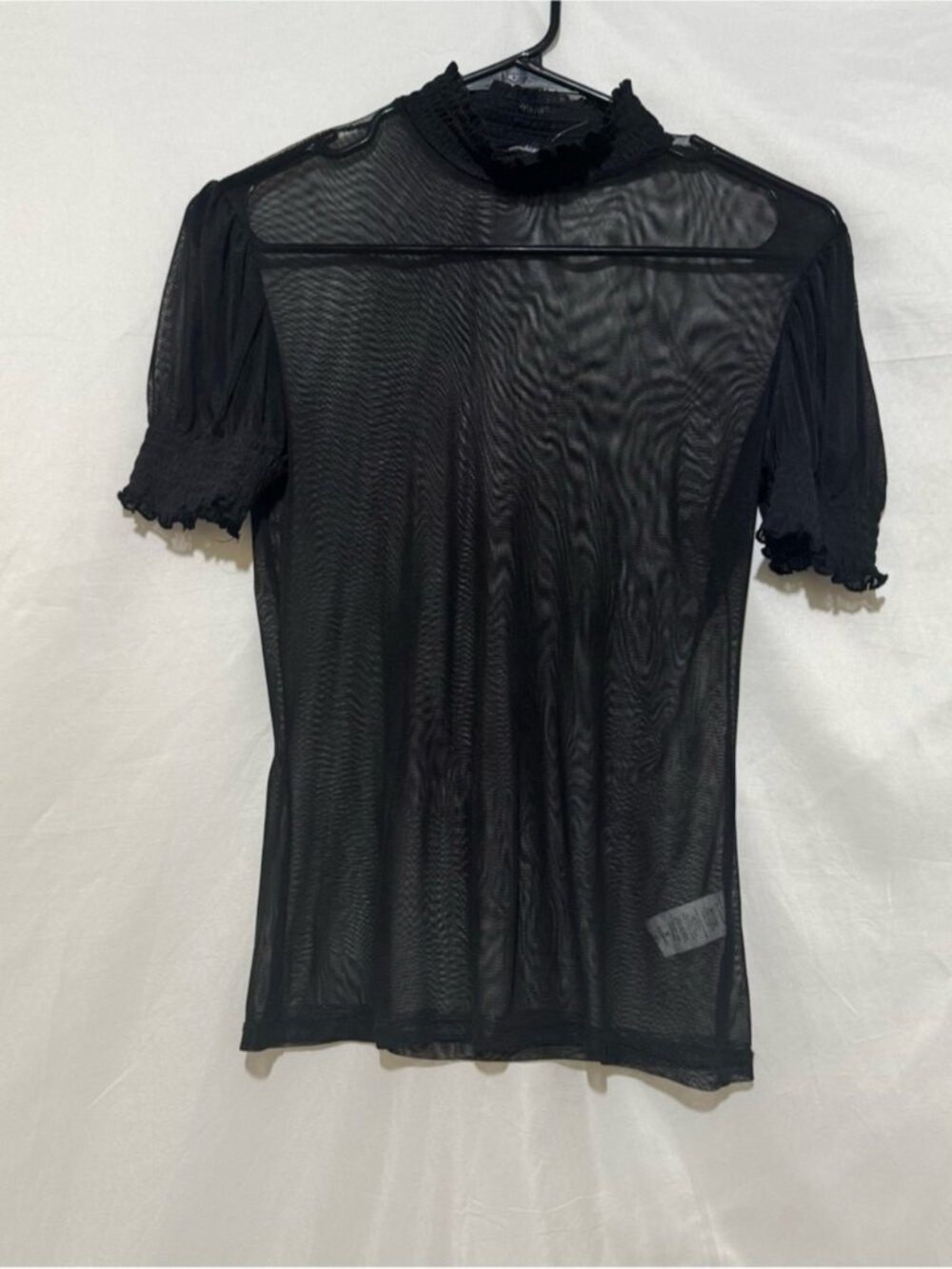 Black Sheer Top